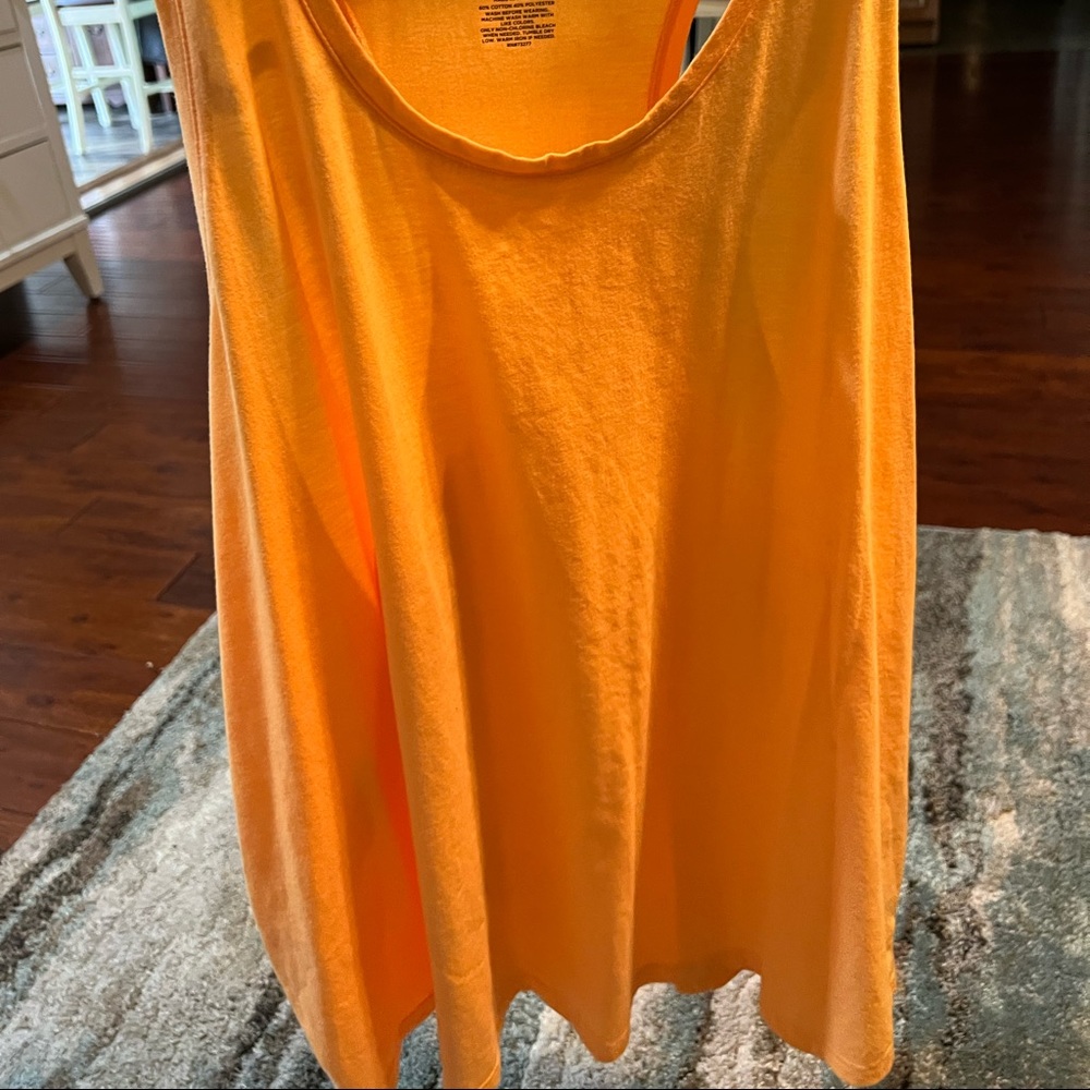 Plus razor back tank top